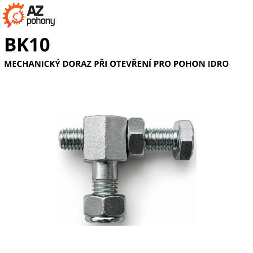 BK10 - mechanický doraz při otevření pro pohon Idro